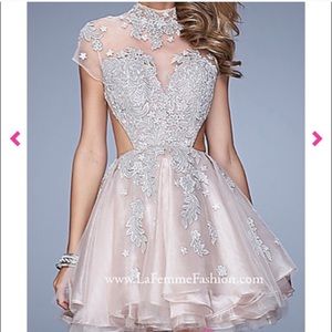 La Femme short prom dress